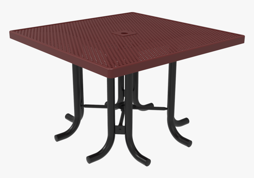 Honeycomb Steel Square Patio Table - Garden Furniture, HD Png Download, Free Download