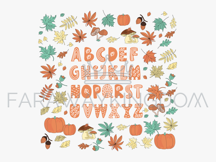 Autumn Alphabet, HD Png Download, Free Download