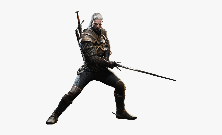 Download The Witcher Png File For Designing Projects - Geralt Of Rivia Full Body, Transparent Png, Free Download