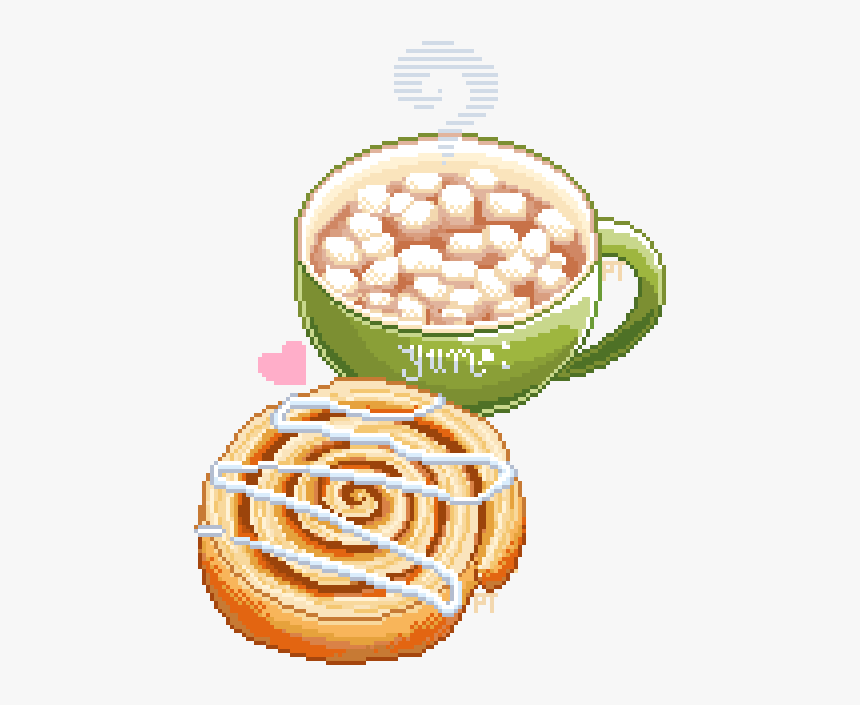 Pixel Art Cinnamon Roll, HD Png Download, Free Download