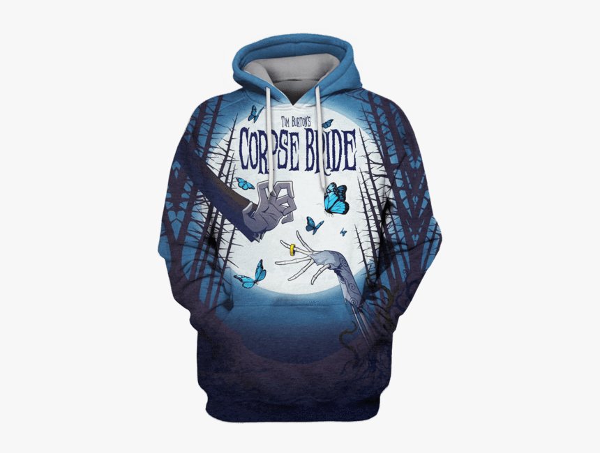 Gearhuman 3d Tim Burton"s Corpse Bride Hoodies - Tim Burton Art Poster, HD Png Download, Free Download