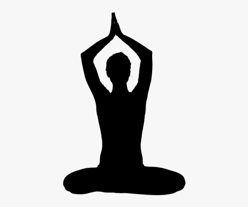 Yoga Pose Silhouette - Silhouette Yoga Png, Transparent Png, Free Download