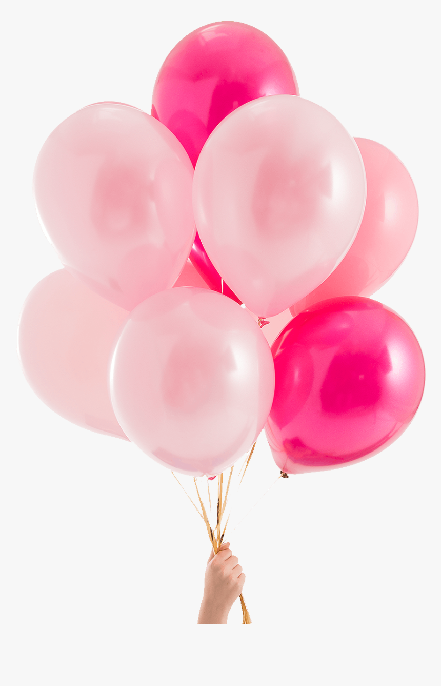 pink ombre party balloons mix pink black and gold balloons png transparent png kindpng pink ombre party balloons mix pink