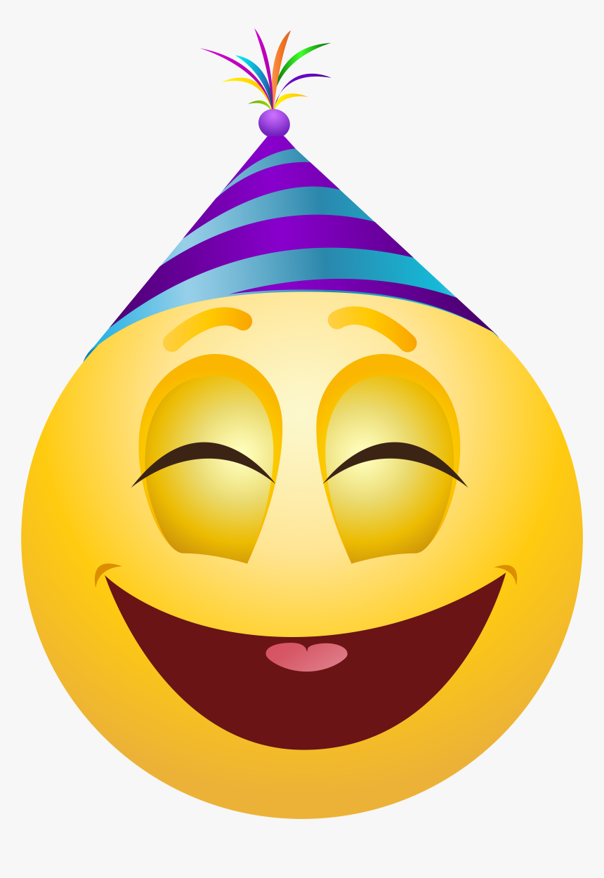 Party Hat Emoji Face, HD Png Download, Free Download