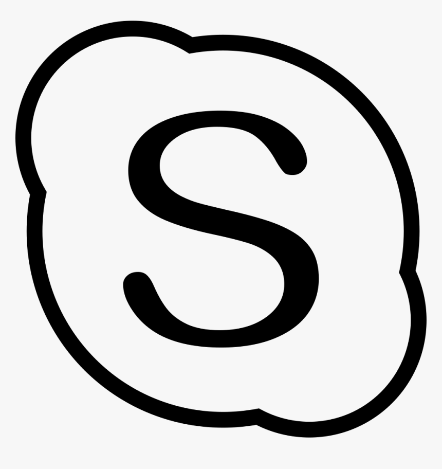 Transparent Skype Icon Png - Logo De Skype Para Colorear, Png Download, Free Download