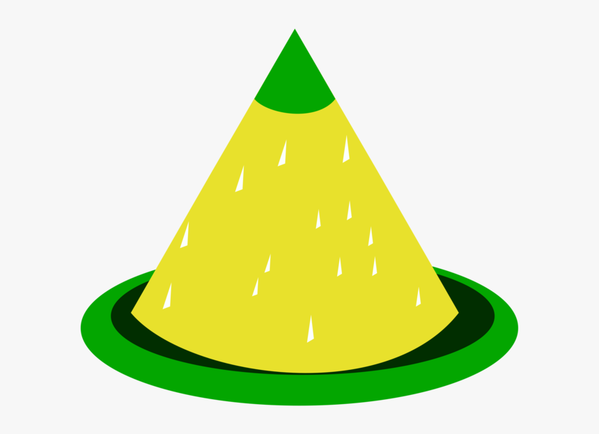 Triangle,party Hat,yellow - Tumpeng Clip Art, HD Png Download, Free Download