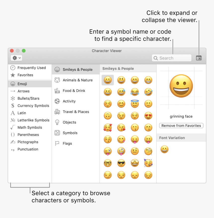 The Character Viewer Window Show Emoji And Symbols Hd Png Download Kindpng - roblox character viewer