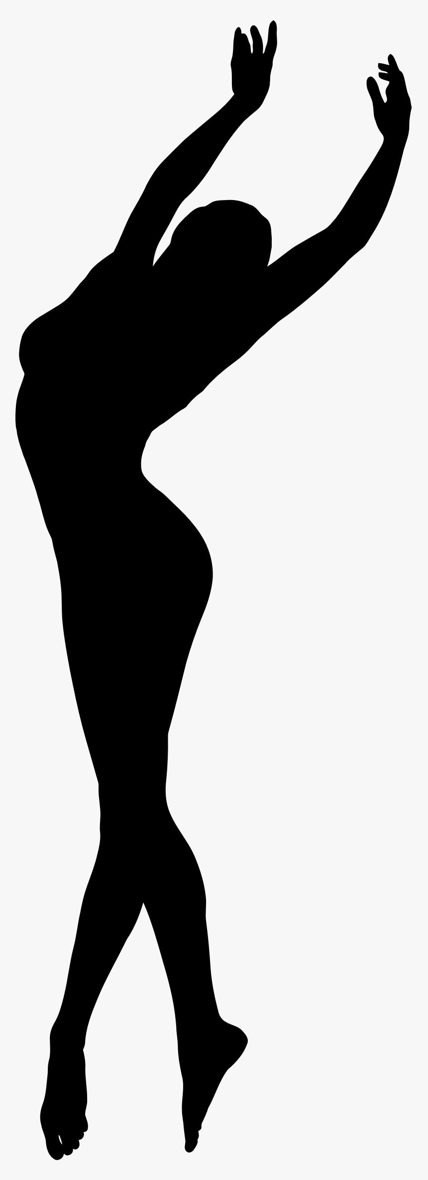 Clipart - Dance Girl Silhouette Png, Transparent Png, Free Download