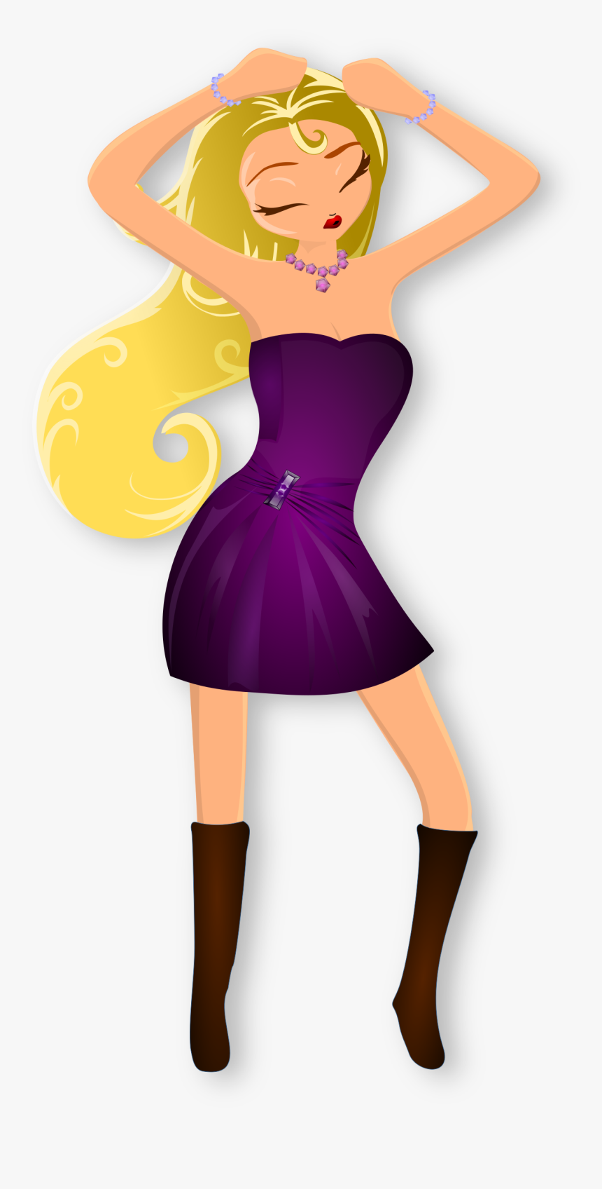 Glamorous Lady Dancing Big - Lady Dancing, HD Png Download, Free Download