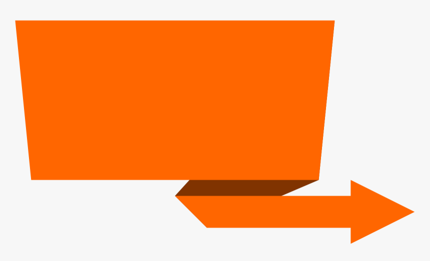 Arrow Banner - Orange Banner Ribbon Png, Transparent Png, Free Download