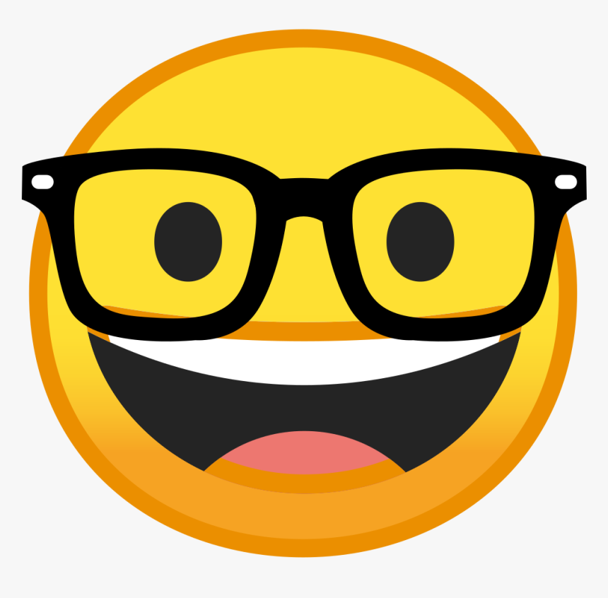 Face Icon Noto Emoji - Nerd Emoji, HD Png Download, Free Download