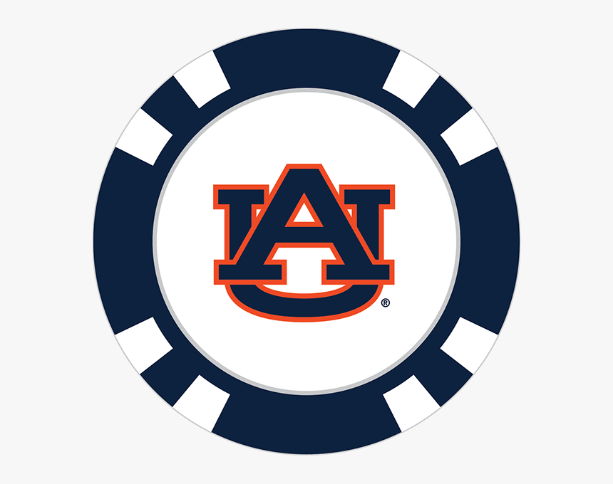 Auburn Tigers Poker Chip Ball Marker - Transparent Background Poker Chips Png, Png Download, Free Download