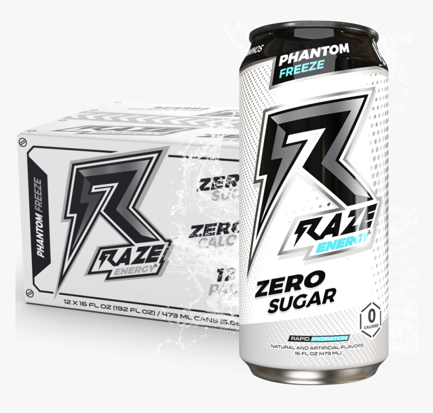 Raze Energy Phantom Freeze - Raze Energy Drink Flavors, HD Png Download, Free Download