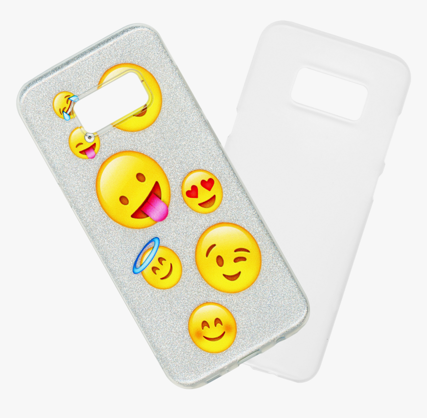 Samsung Galaxy S8 Plus Mm Emoji Glitter Hybrid - Smiley, HD Png Download, Free Download