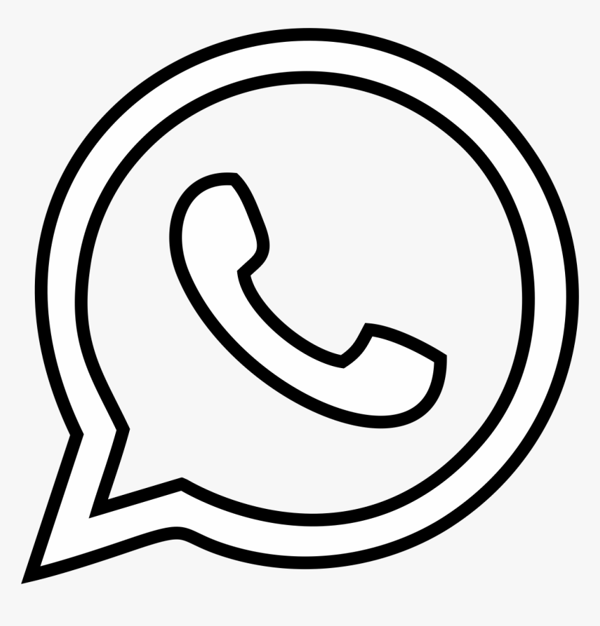 Result Images Of Black And White Whatsapp Logo Png Png Image Collection ...