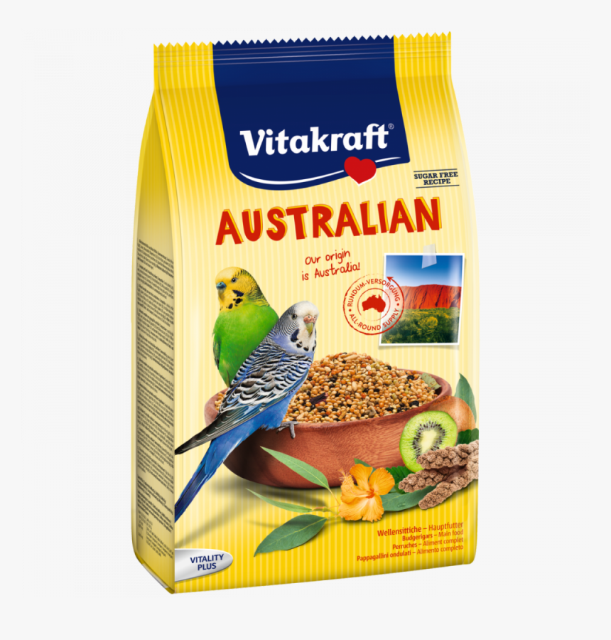 Australian For Budgerigars By Vitakraft 800 G Buy Online - Vitakraft Australian Cockatiel Food, HD Png Download, Free Download