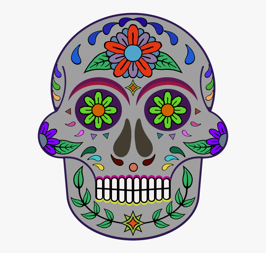 Day Of The Dead 800 X 800 Png Transparent - Day Of Dead Skull Texture, Png Download, Free Download