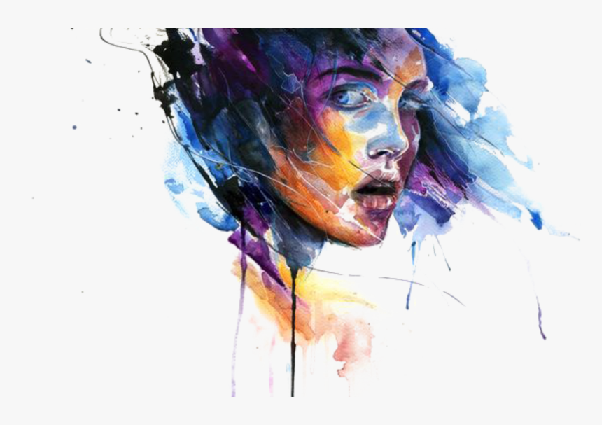 Paintings On Women Empowerment , Png Download - Sheets Of Colored Glass Agnes Cecile, Transparent Png, Free Download