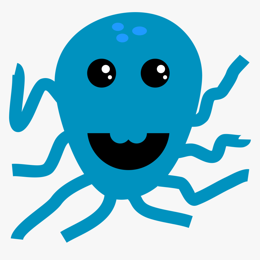 Crazy Octopus With Blue Teeth

 Clip Arts - Icon, HD Png Download, Free Download