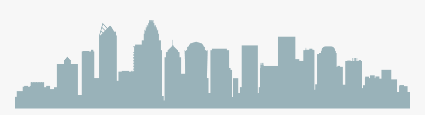 Charlotte Skyline Png - Charlotte Nc Skyline Silhouette, Transparent Png, Free Download