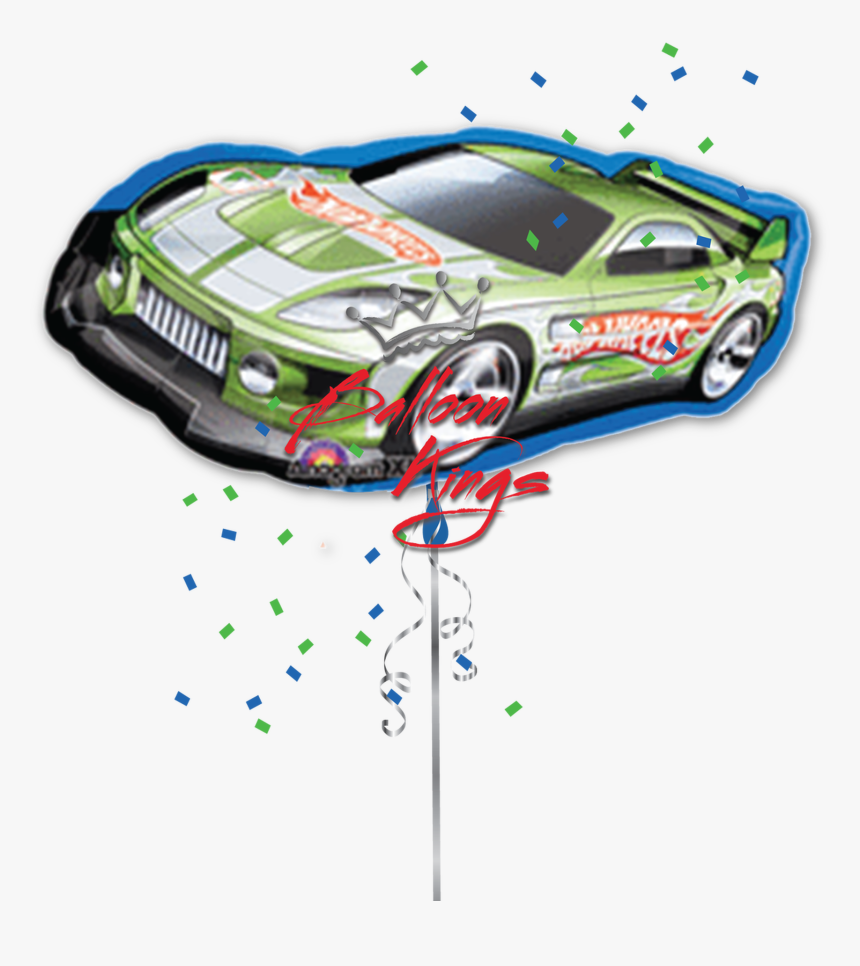 Hot Wheels Car - Globos Metalicos Hot Wheels, HD Png Download, Free Download