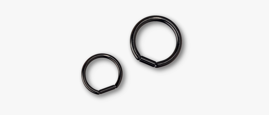 Pvd Black Steel Bar Closure Ring - Circle, HD Png Download, Free Download