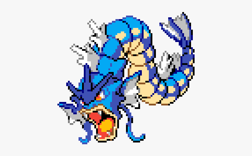 Gyarados Pixel Png, Transparent Png, Free Download