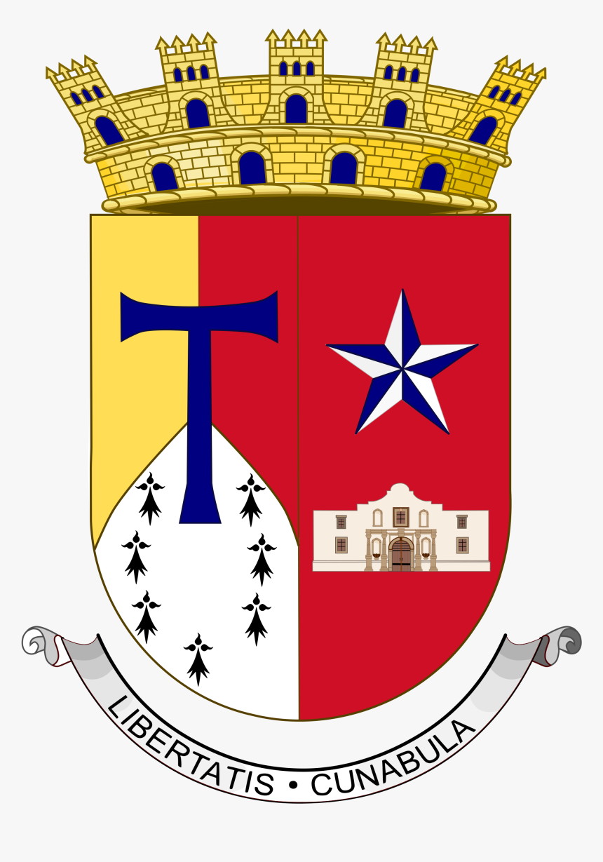City Clipart San Antonio - Coat Of Arms Of Texas, HD Png Download, Free Download