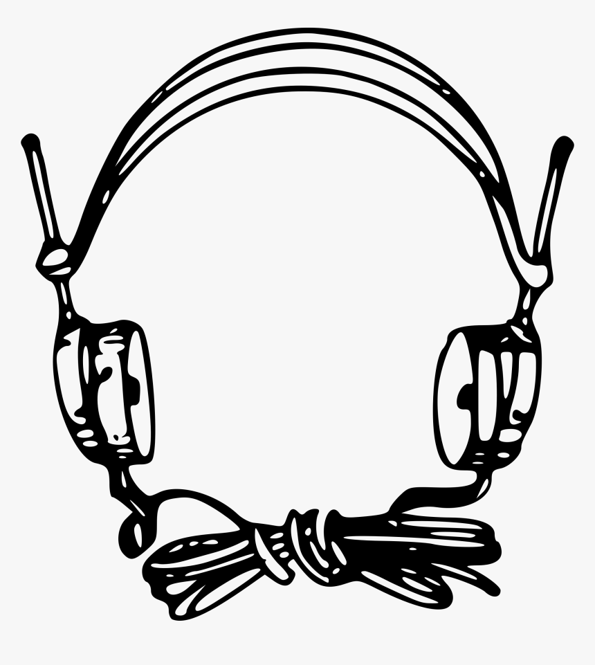 High Grade Headset Clip Arts - Microphone Drawing With Headset, HD Png Download, Free Download