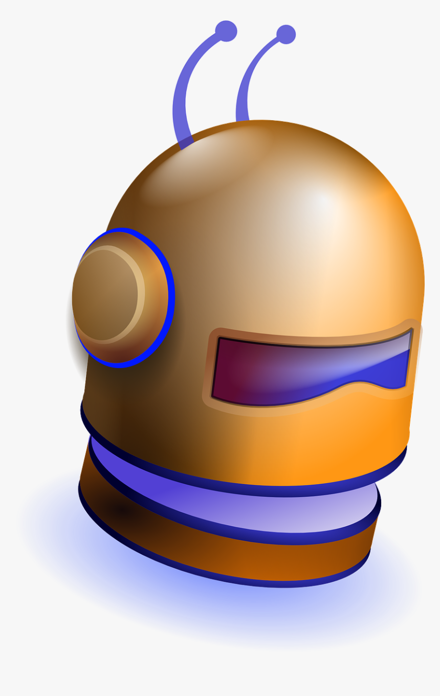 Robot Head Helmet Vector Graphics - Vector Graphics, HD Png Download, Free Download