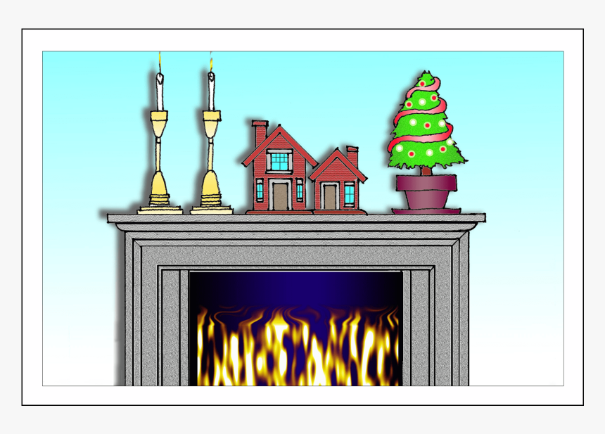 Cover Of Christmas Holiday Card - Hearth, HD Png Download, Free Download