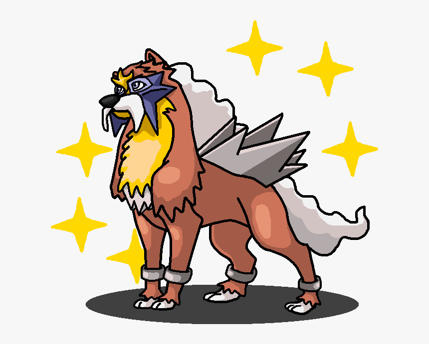 Entei Shiny , Png Download - Shawarmachine Pokemon Shiny, Transparent Png, Free Download