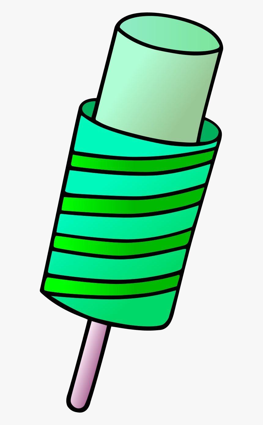 Stripped Ice Cream - Push Up Ice Cream Clipart, HD Png Download, Free Download