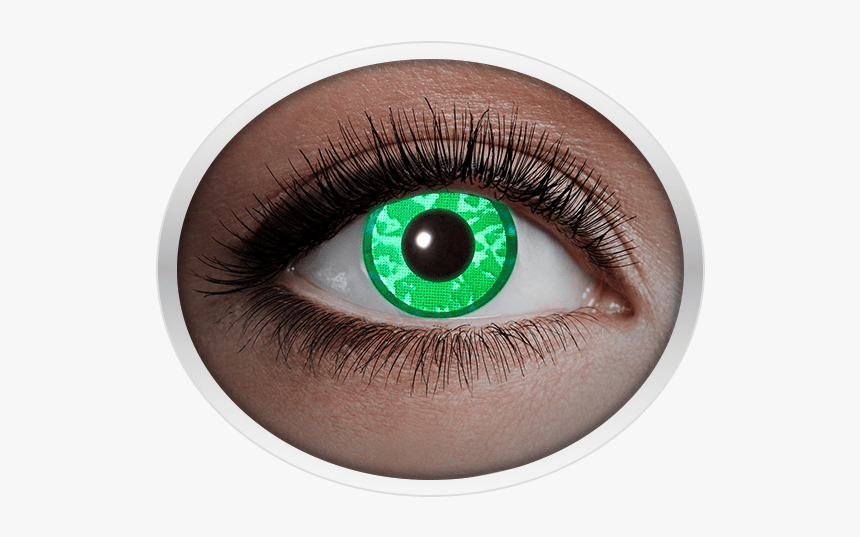 Green Contact Lenses - Diamond Blue Uv Contact Lenses, HD Png Download, Free Download