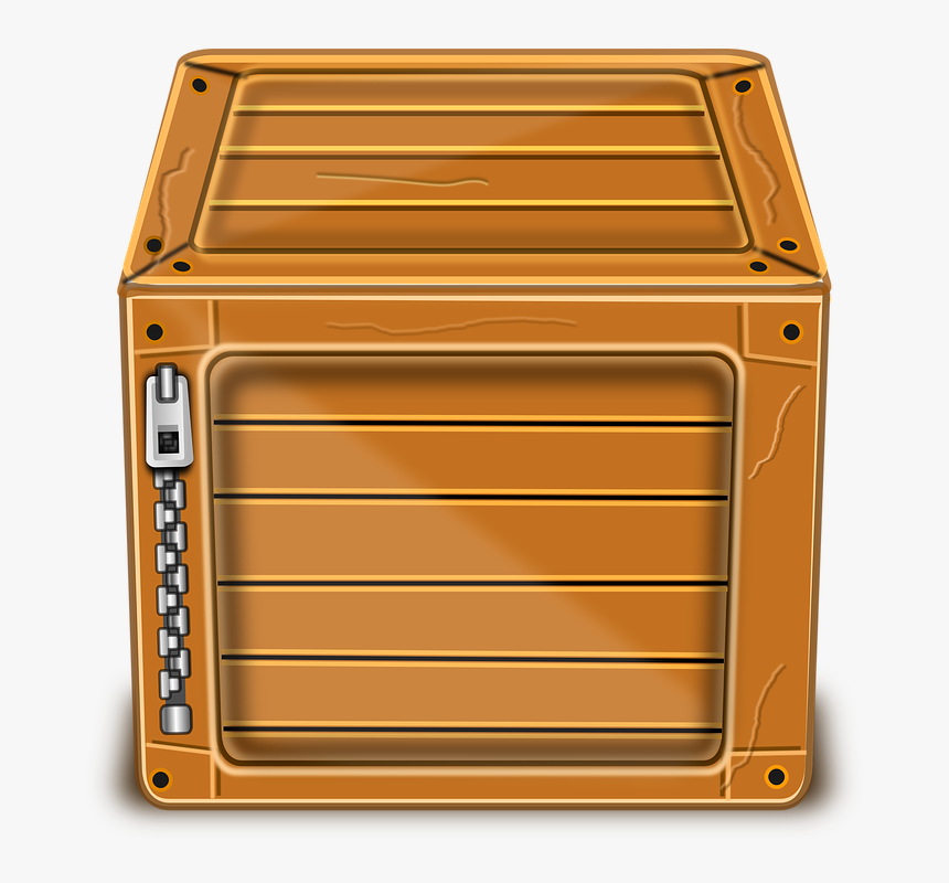 Box, Package, Wood, Wooden, Sealed, Locked, Secretive - Wooden Box Clipart Png, Transparent Png, Free Download