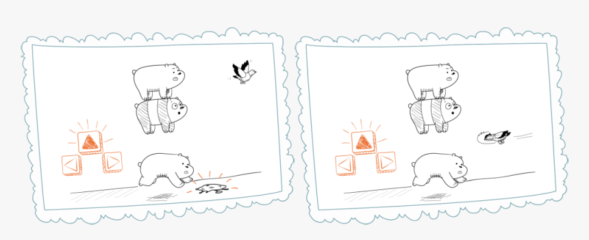 Use Your Up Arrow Key To Jump Over Bird Poop Or Other - Sketch, HD Png Download, Free Download