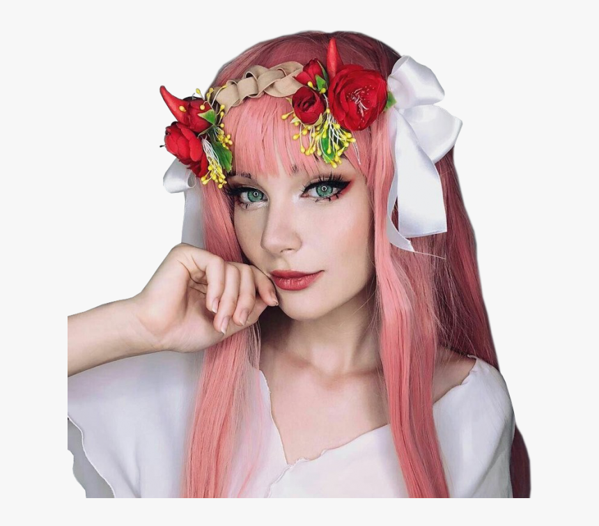 Steklo Vezde Png - Zero Two Flower Crown, Transparent Png, Free Download