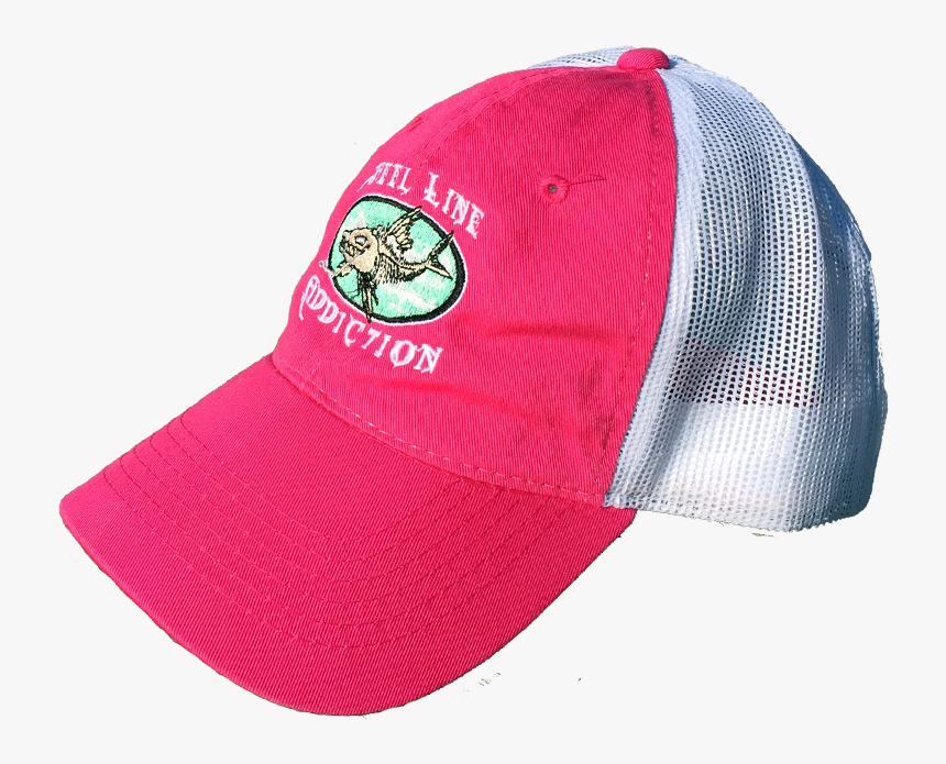 Mesh Back Hat Hot Pink / White - Baseball Cap, HD Png Download, Free Download