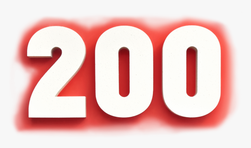 200 Number, HD Png Download, Free Download