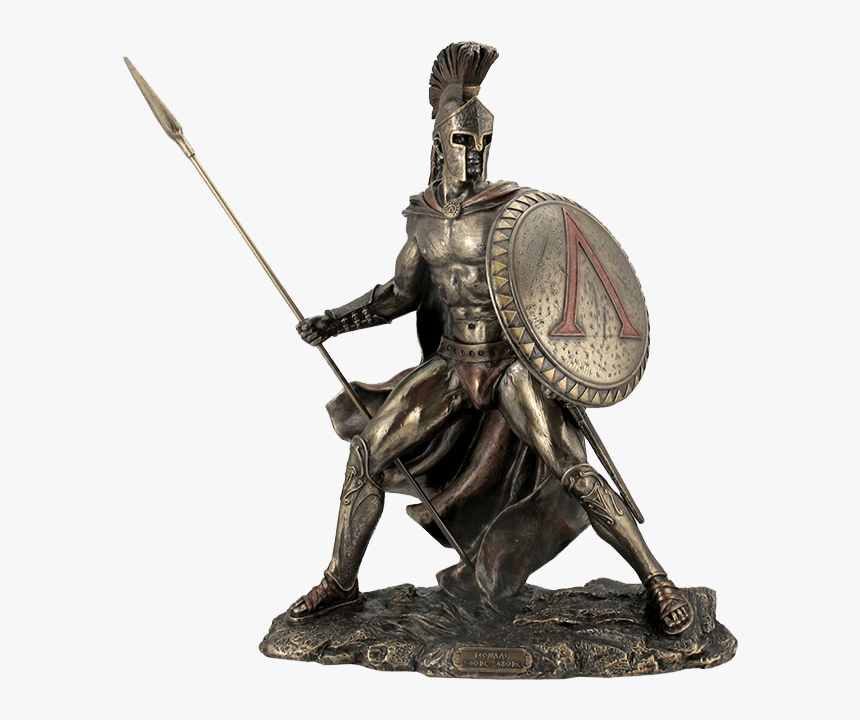 Leonidas Statue - Greek Warrior With Spear, HD Png Download, Free Download