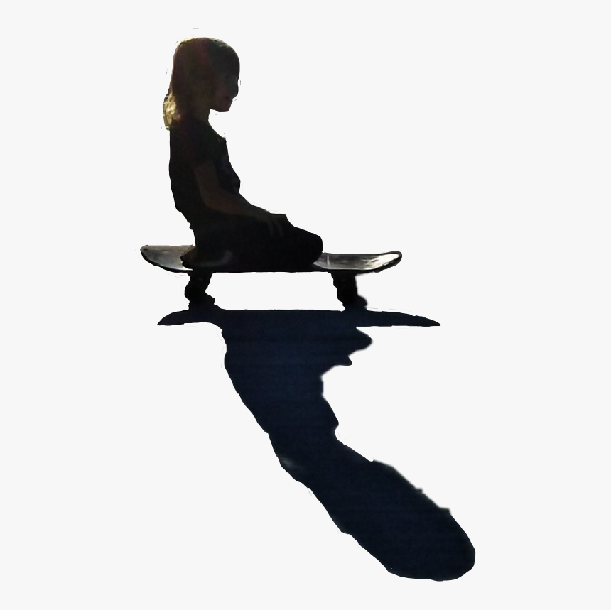 #freetoedit #skateboard #silhouette - Silhouette, HD Png Download, Free Download