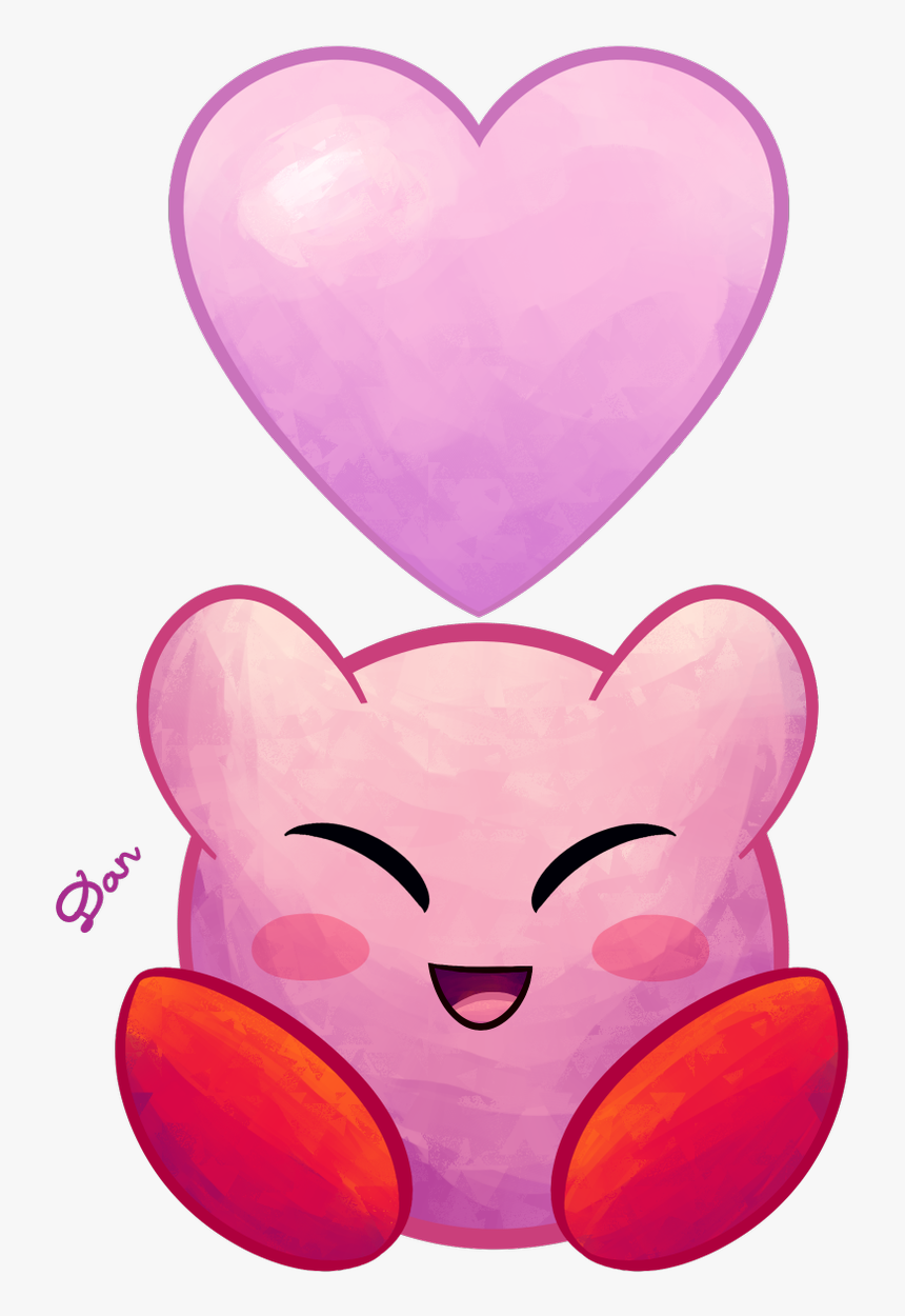 Kirby With Heart, HD Png Download, Free Download