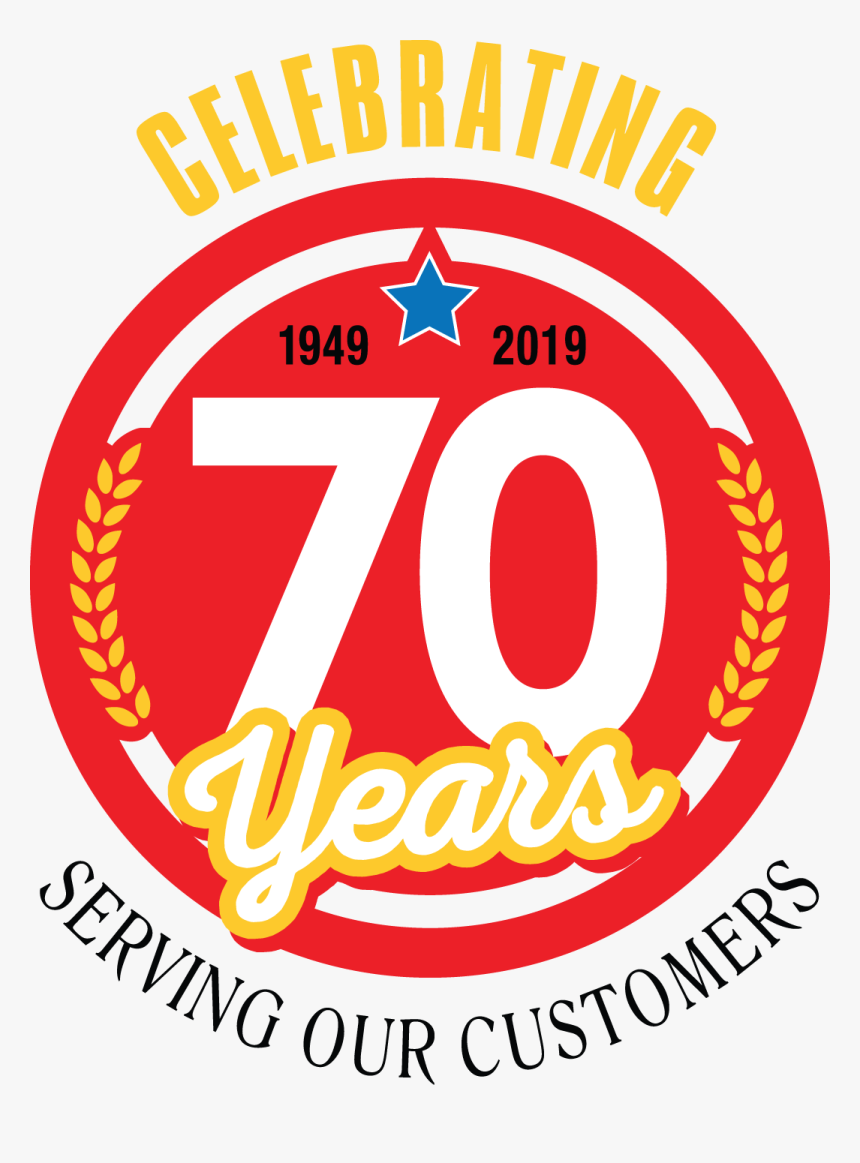 70th Anniversary Logo - Circle, HD Png Download, Free Download