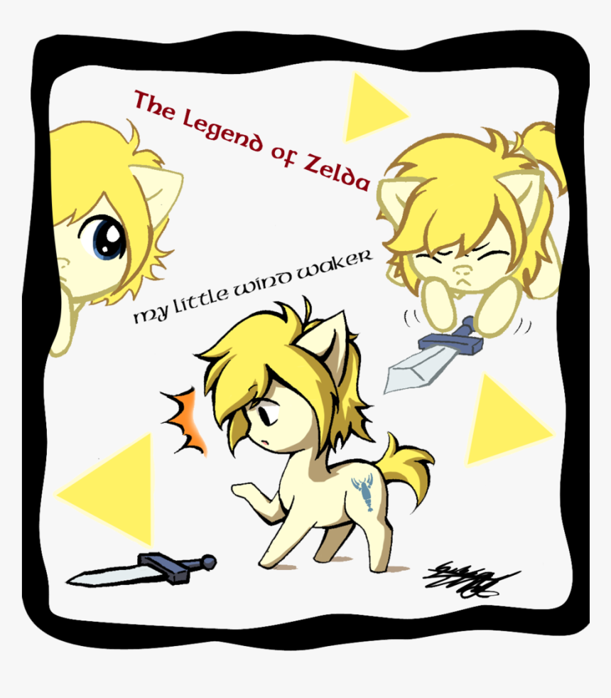 Midnameowfries, Legend Of Zelda Wind Waker, Link, Ponified, - Zelda Wind Waker Link Png, Transparent Png, Free Download