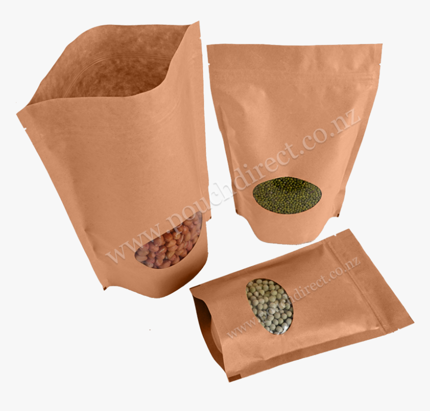 Download Kraft Brown Paper Bag Oval Window Coffee Bags With Window Packaging Australia Hd Png Download Kindpng