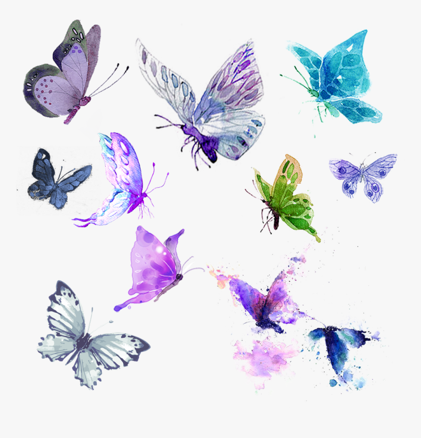 Featured image of post Purple Watercolor Butterfly Png Monarch butterfly insect watercolor butterfly png