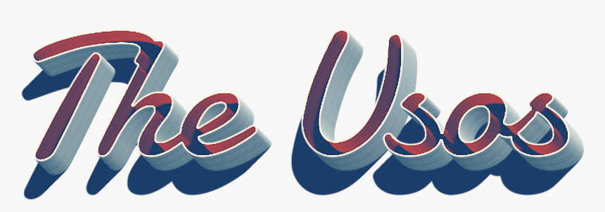 The Usos 3d Letter Png Name - Graphic Design, Transparent Png, Free Download