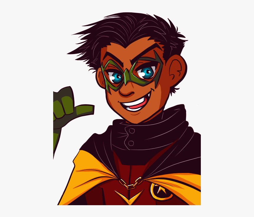 Dapanda Doodles Damian Wayne Robin Dc Comics Dami - Cartoon, HD Png Download, Free Download