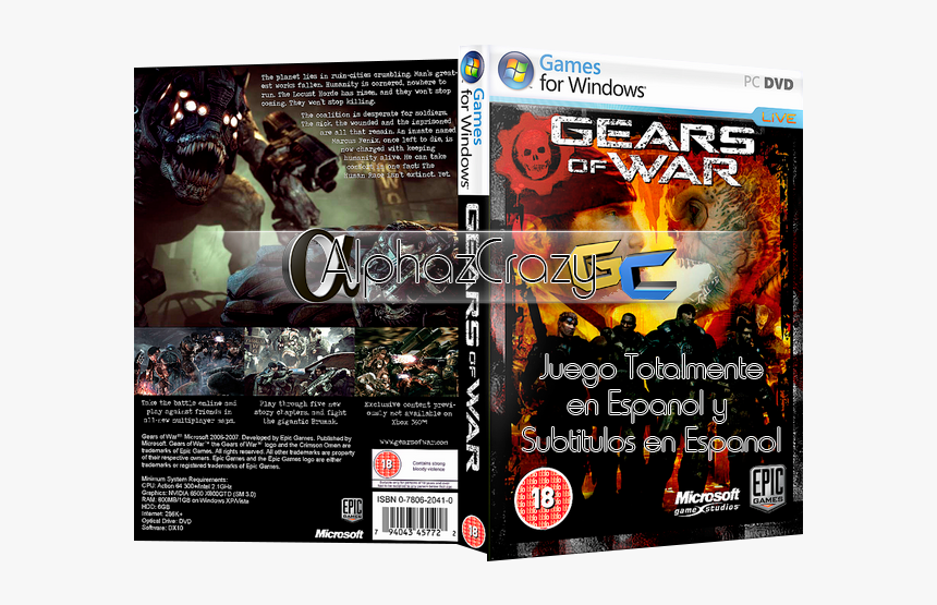 Gears Of War Pc Box, HD Png Download, Free Download