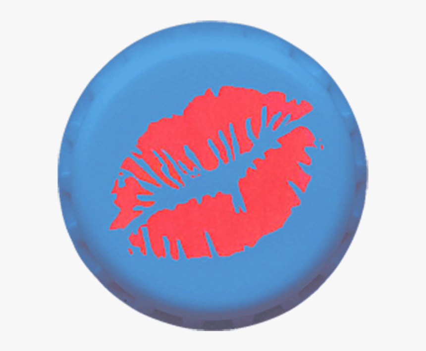 Polyester Button Kissing Lips - Circle, HD Png Download, Free Download